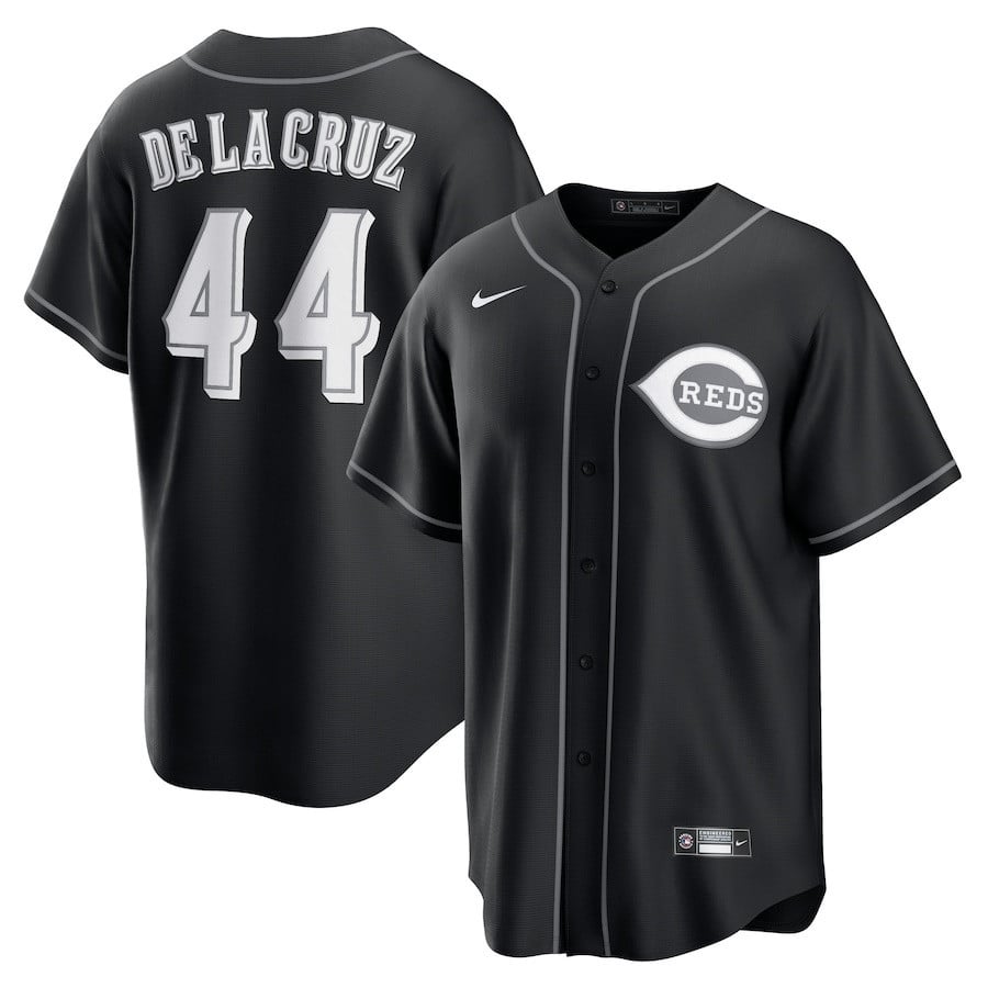 Elly De La Cruz 44 Cincinnati Reds Lights Out Men Jersey - Black