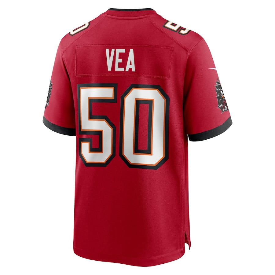 Vita Vea 50 Tampa Bay Buccaneers 50th Anniversary Game Men Jersey - Red
