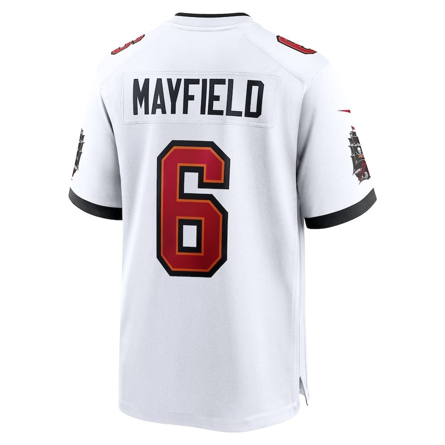 Baker Mayfield 6 Tampa Bay Buccaneers 50th Anniversary Game Men Jersey - White