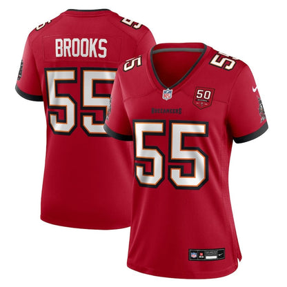 Derrick Brooks 55 Tampa Bay Buccaneers Women's 50th Anniversary Game Jersey - Red