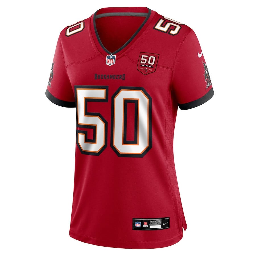 Vita Vea 50 Tampa Bay Buccaneers Women's 50th Anniversary Game Jersey - Red