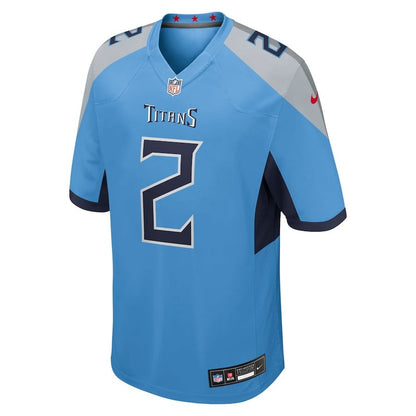 Tyjae Spears 2 Tennessee Titans Team Game Men Jersey - Light Blue