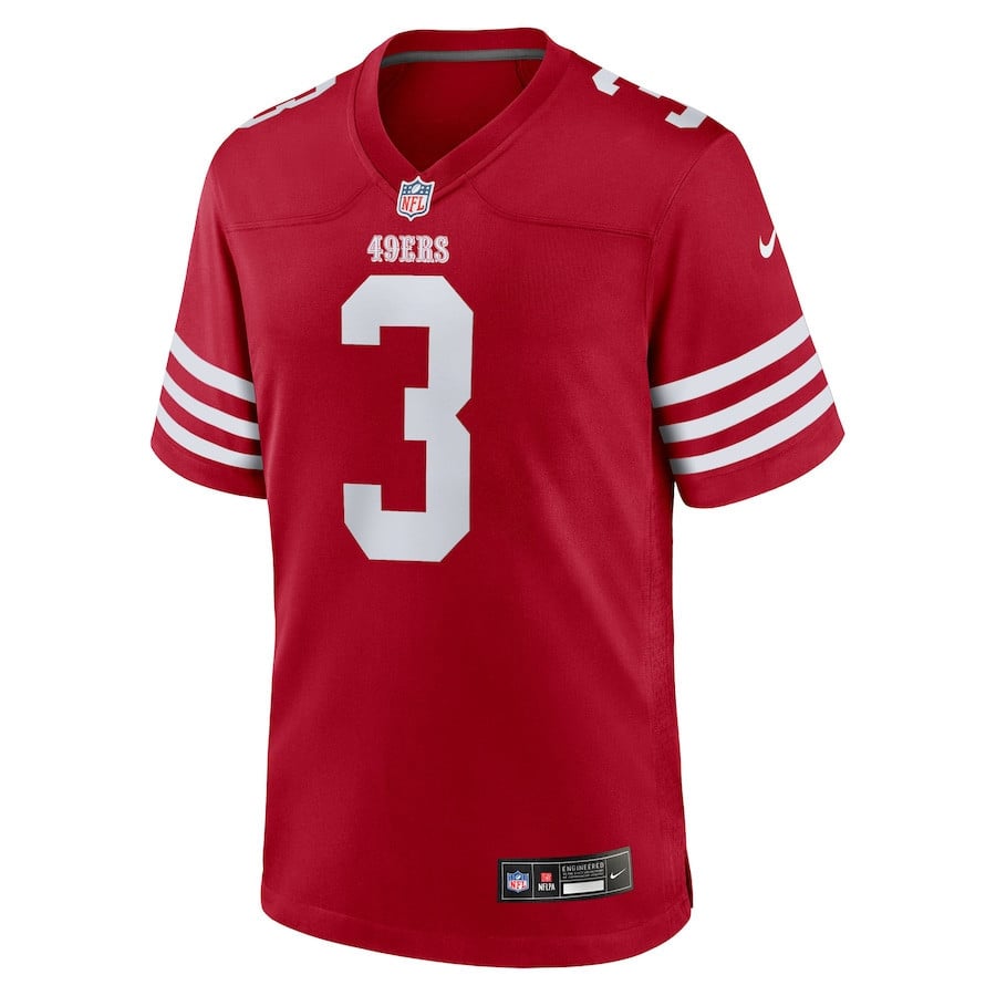 Greg Joseph 3 San Francisco 49ers Team Game Men Jersey - Scarlet