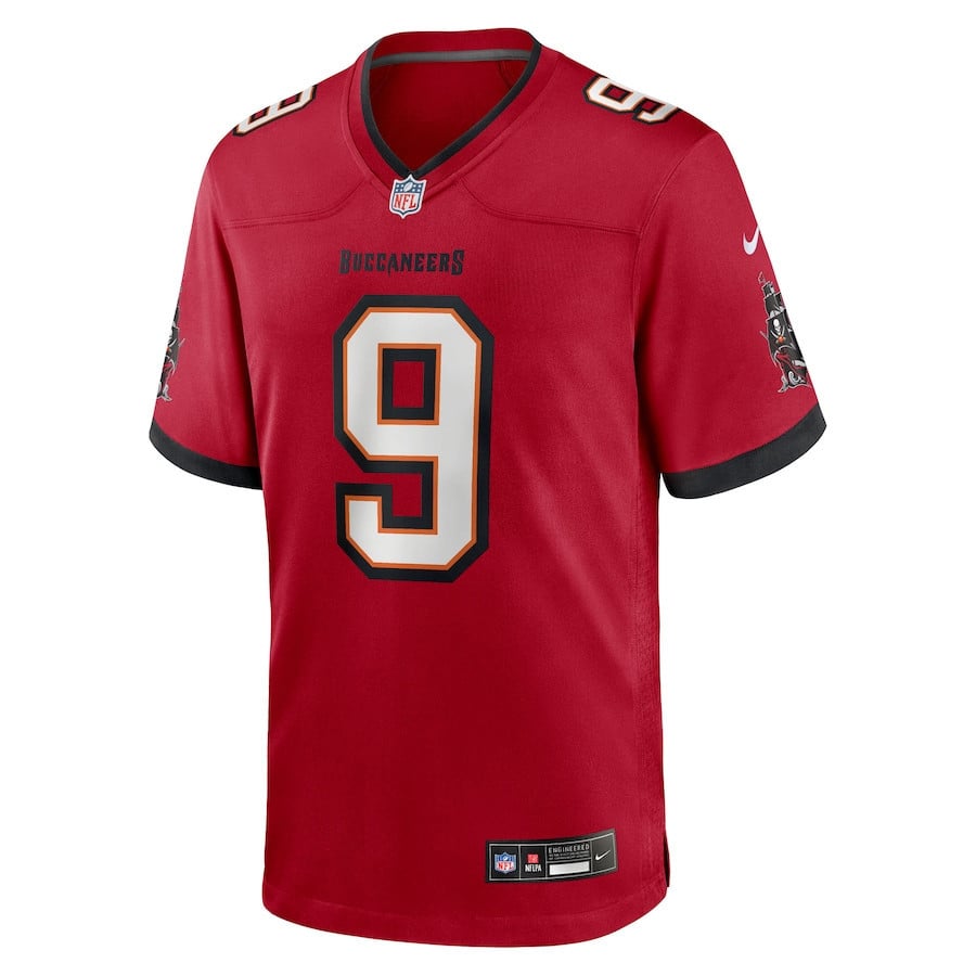 Emeka Egbuka 9 Tampa Bay Buccaneers 2025 NFL Draft First Round Pick Game Men Jersey - Red