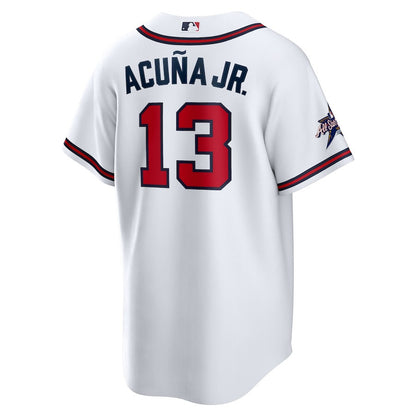 Ronald Acuña Jr. 13 Atlanta Braves 2025 MLB All-Star Game Home Men Jersey - White