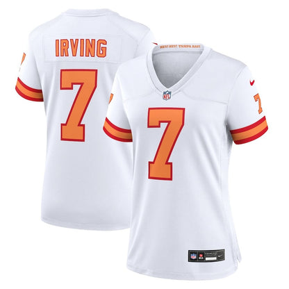 Bucky Irving 7 '76 Tampa Bay Buccaneers Women's Game Jersey - White