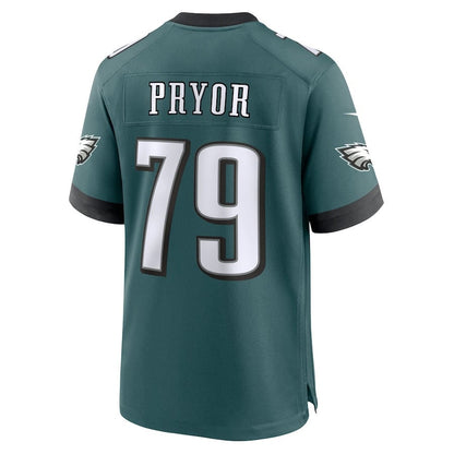 Matt Pryor 79 Philadelphia Eagles Team Game Men Jersey - Midnight Green