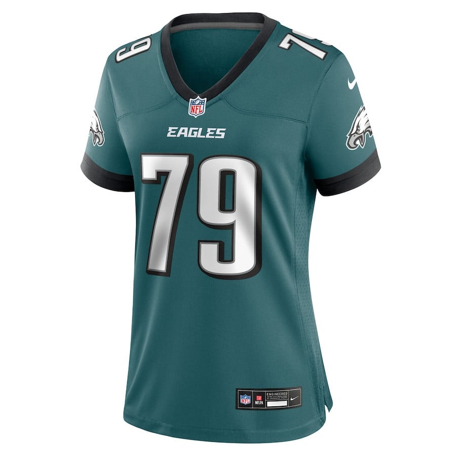 Matt Pryor 79 Philadelphia Eagles Women's Team Game Jersey - Midnight Green