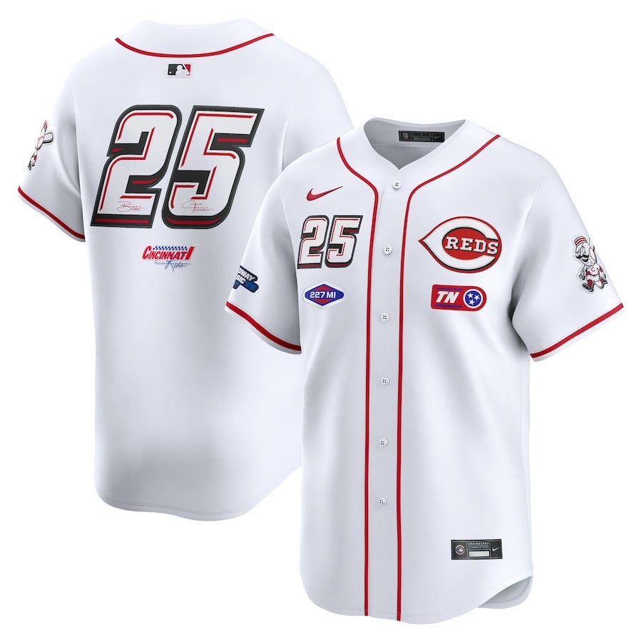 Cincinnati Reds #25 2025 Speedway Classic Home Limited Men Jersey - White