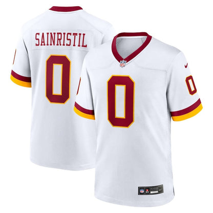 Mike Sainristil 0 Washington Commanders Game Super Bowl Era Men Jersey - White