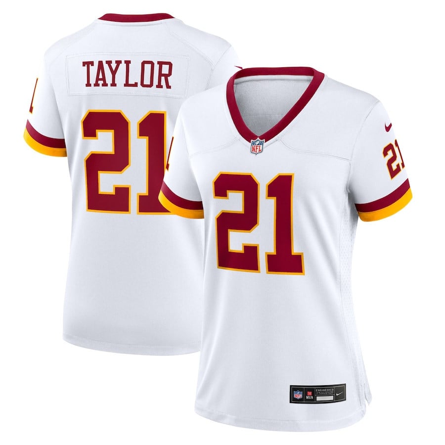 Sean Taylor 21 Washington Commanders Women's Game Super Bowl Era Jersey - White