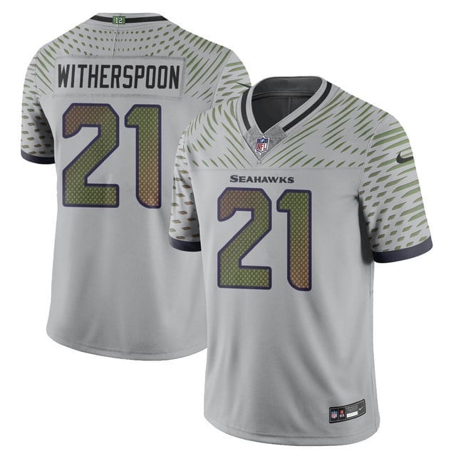 Devon Witherspoon 21 Seattle Seahawks Vapor F.U.S.E. Limited Rivalry Series Men Jersey - Gray