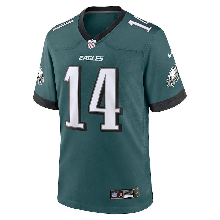 Sam Howell 14 Philadelphia Eagles Team Game Men Jersey - Midnight Green