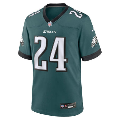 Andrew Mukuba 24 Philadelphia Eagles Team Game Men Jersey - Midnight Green