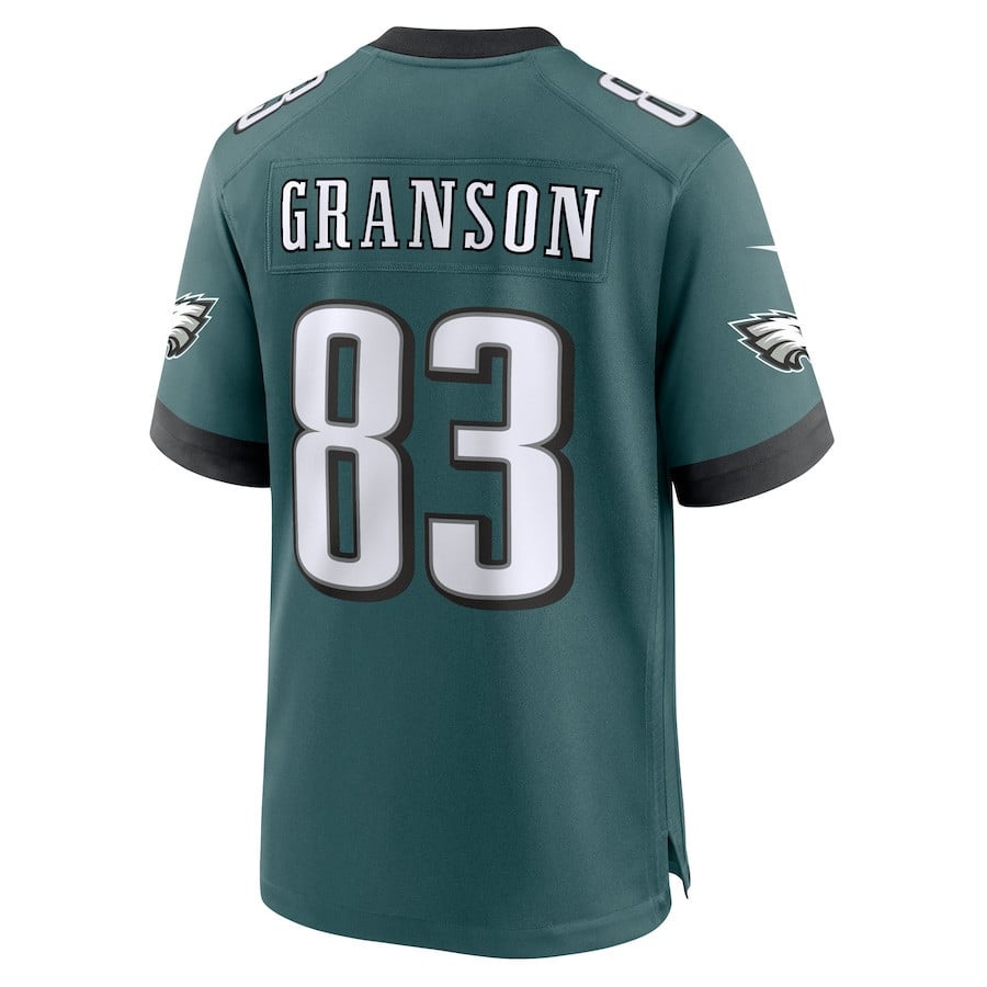 Kylen Granson 83 Philadelphia Eagles Team Game Men Jersey - Midnight Green