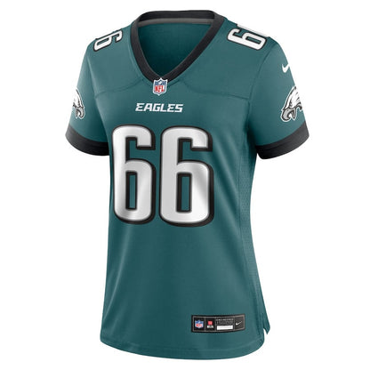 Drew Kendall 66 Philadelphia Eagles Women's Team Game Jersey - Midnight Green