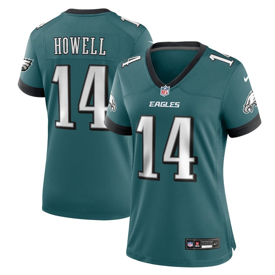 Sam Howell 14 Philadelphia Eagles Women's Team Game Jersey - Midnight Green