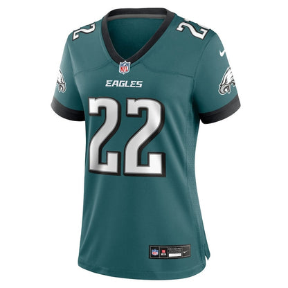 Mac McWilliams 22 Philadelphia Eagles Women's Team Game Jersey - Midnight Green