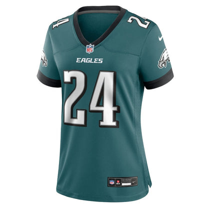 Andrew Mukuba 24 Philadelphia Eagles Women's Team Game Jersey - Midnight Green