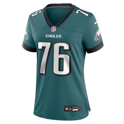 Kenyon Green 76 Philadelphia Eagles Women's Team Game Jersey - Midnight Green