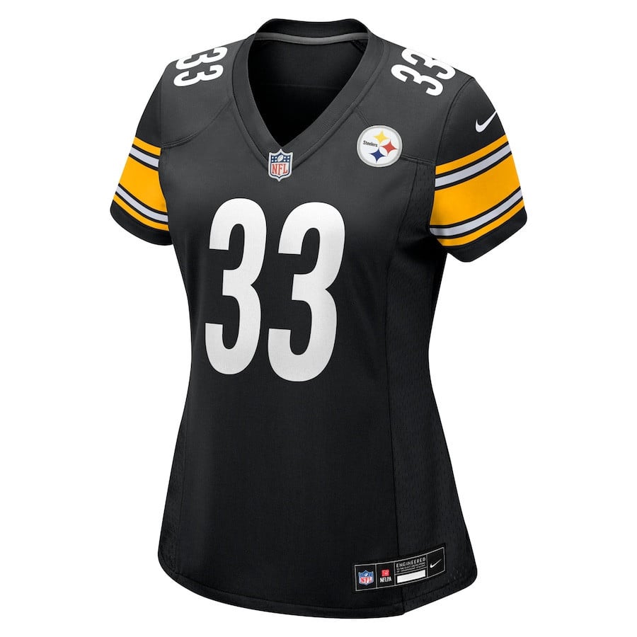 Jack Sawyer 33 Pittsburgh Steelers Women's Team Game Jersey - Black