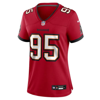 Elijah Roberts 95 Tampa Bay Buccaneers Women's Team Game Jersey - Red