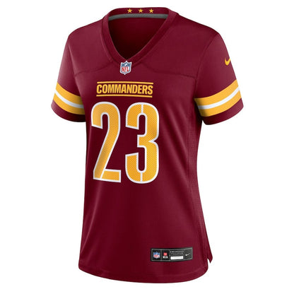 Trey Amos 23 Washington Commanders Women's Team Game Jersey - Burgundy
