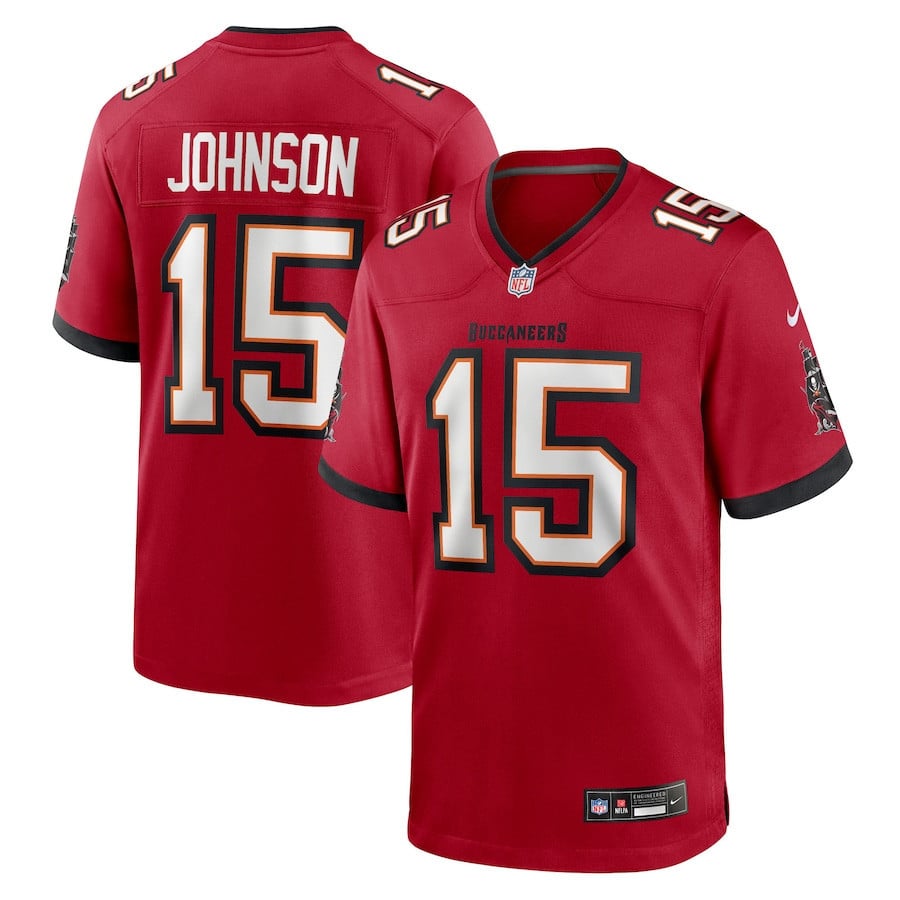 Tez Johnson 15 Tampa Bay Buccaneers Team Game Men Jersey - Red