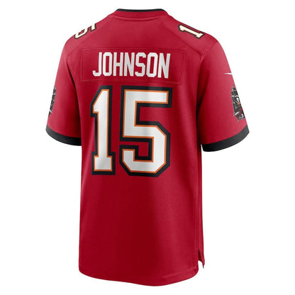 Tez Johnson 15 Tampa Bay Buccaneers Team Game Men Jersey - Red