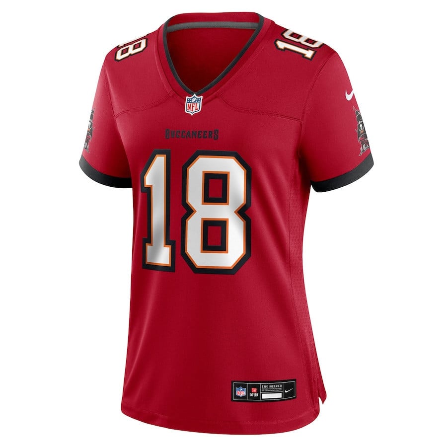 Josh Williams 18 Tampa Bay Buccaneers Women's Team Game Jersey - Red