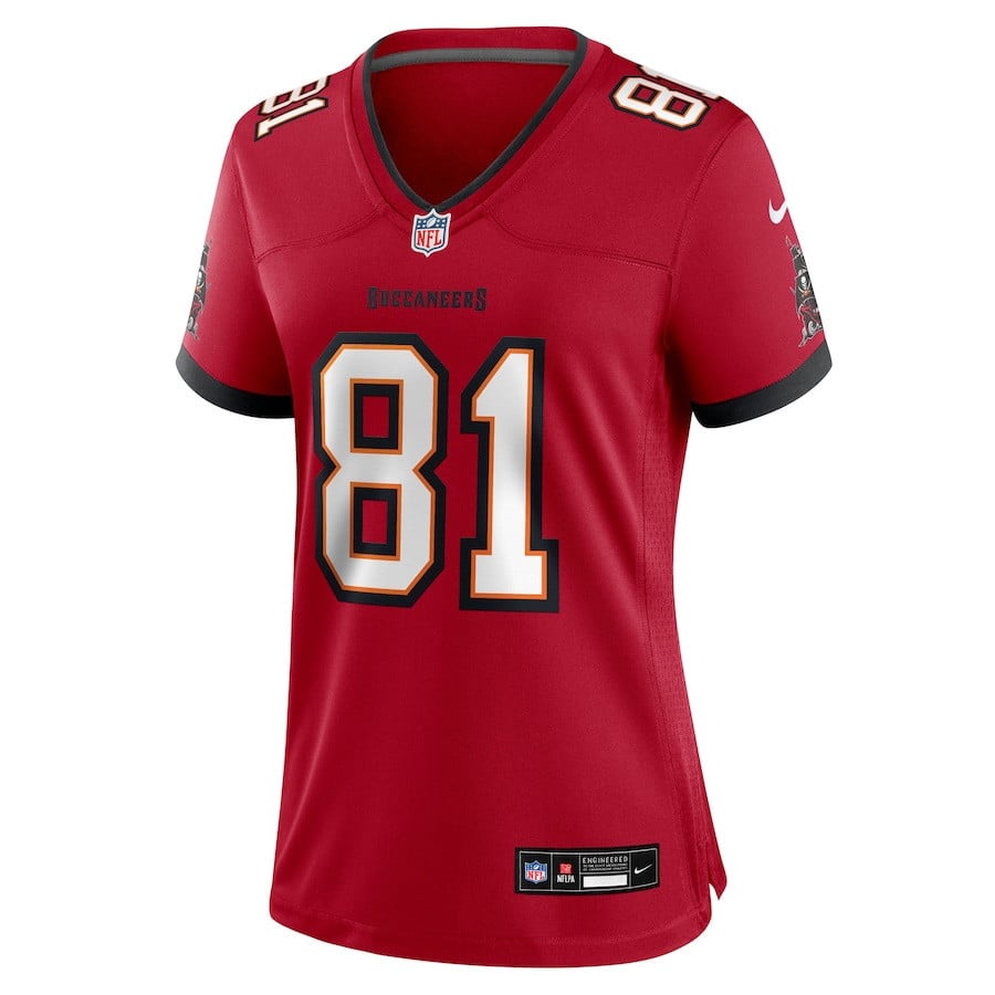 Ryan Miller 81 Tampa Bay Buccaneers Women's Team Game Jersey - Red