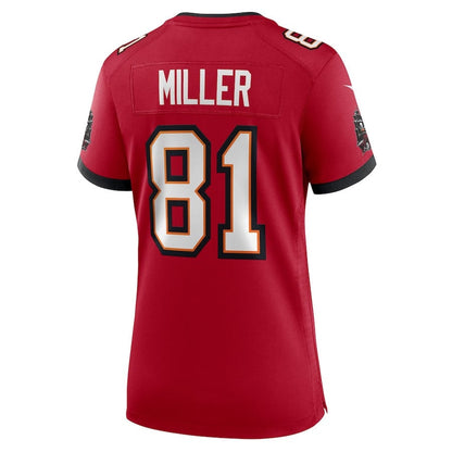 Ryan Miller 81 Tampa Bay Buccaneers Women's Team Game Jersey - Red