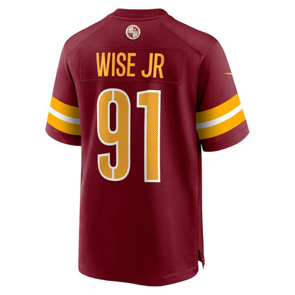 Deatrich Wise Jr. 91 Washington Commanders Team Game Men Jersey - Burgundy