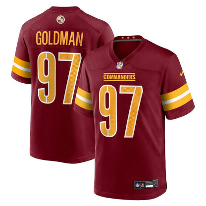 Eddie Goldman 97 Washington Commanders Team Game Men Jersey - Burgundy