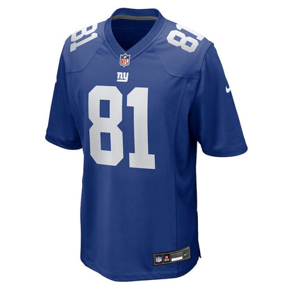 Beaux Collins 81 New York Giants Team Game Men Jersey - Royal