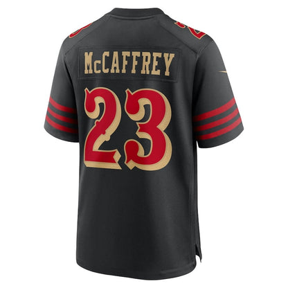 Christian McCaffrey 23 San Francisco 49ers 2025 Rivalries Collection Game Men Jersey - Black