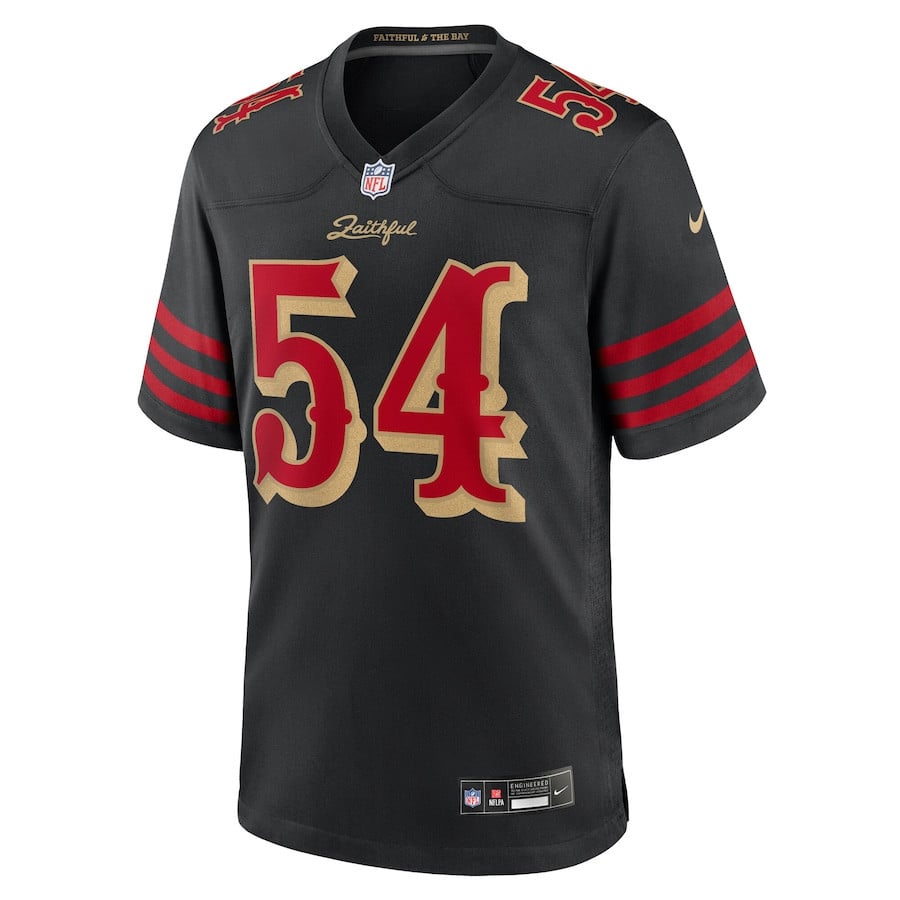 Fred Warner 54 San Francisco 49ers 2025 Rivalries Collection Game Men Jersey - Black