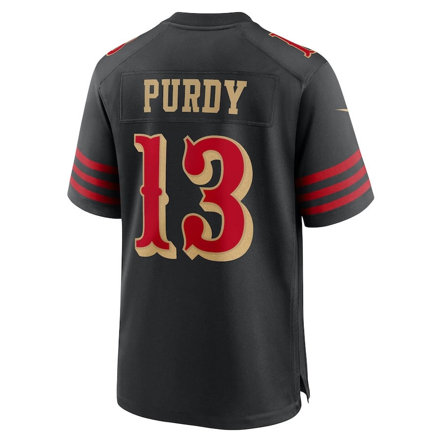 Brock Purdy 13 San Francisco 49ers 2025 Rivalries Collection Game Men Jersey - Black