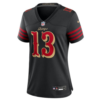 Brock Purdy 13 San Francisco 49ers Women's 2025 Rivalries Collection Game Jersey - Black