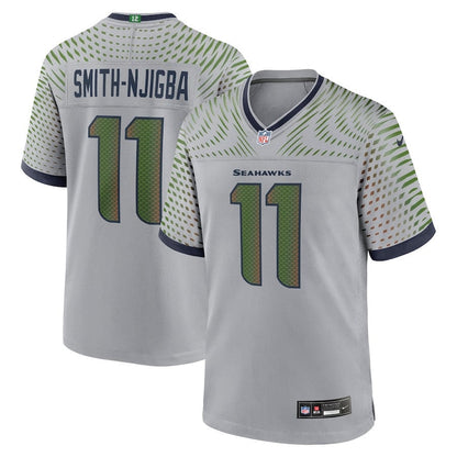 Jaxon Smith-Njigba 11 Seattle Seahawks 2025 Rivalries Collection Game Men Jersey - Wolf Gray