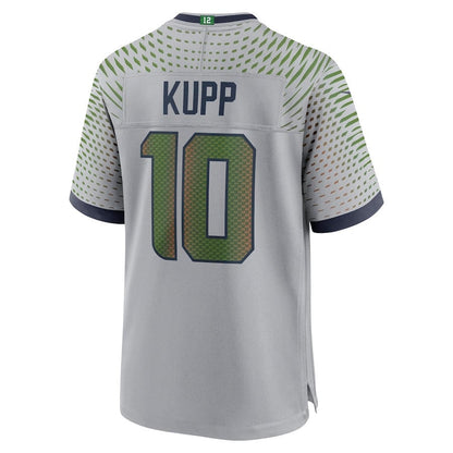 Cooper Kupp 10 Seattle Seahawks 2025 Rivalries Collection Game Men Jersey - Wolf Gray