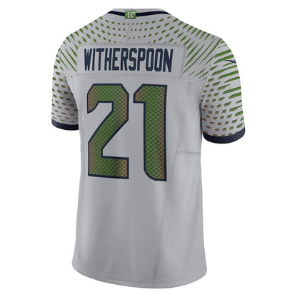 Devon Witherspoon 21 Seattle Seahawks 2025 Rivalries Collection Limited Men Jersey - Wolf Gray