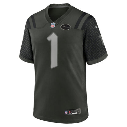 Ahmad Sauce 1 Gardner New York Jets 2025 Rivalries Collection Game Men Jersey - Gotham Green