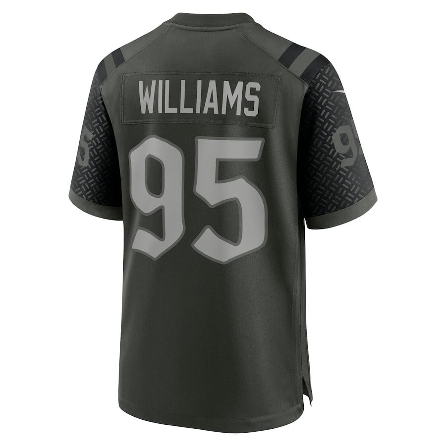 Quinnen Williams 95 Gardner New York Jets 2025 Rivalries Collection Game Men Jersey - Gotham Green