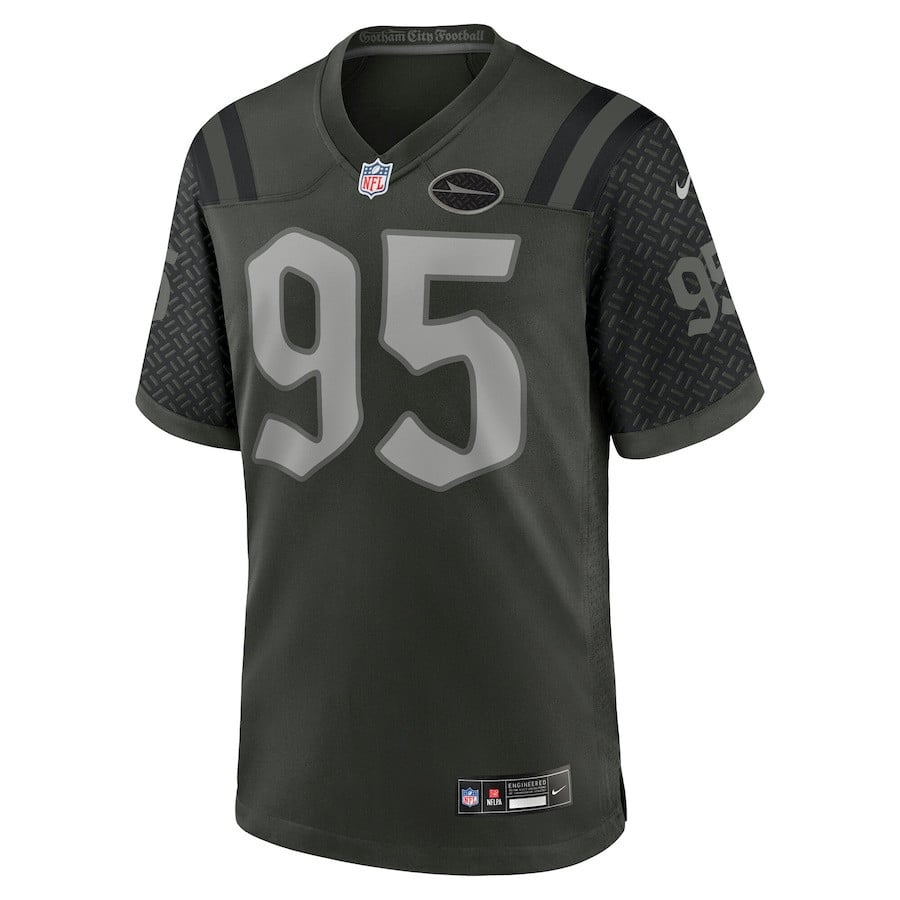 Quinnen Williams 95 Gardner New York Jets 2025 Rivalries Collection Game Men Jersey - Gotham Green