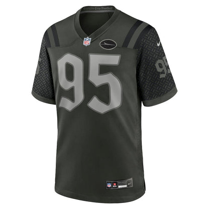 Quinnen Williams 95 Gardner New York Jets 2025 Rivalries Collection Game Men Jersey - Gotham Green