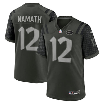 Joe Namath 12 Gardner New York Jets 2025 Rivalries Collection Game Men Jersey - Gotham Green