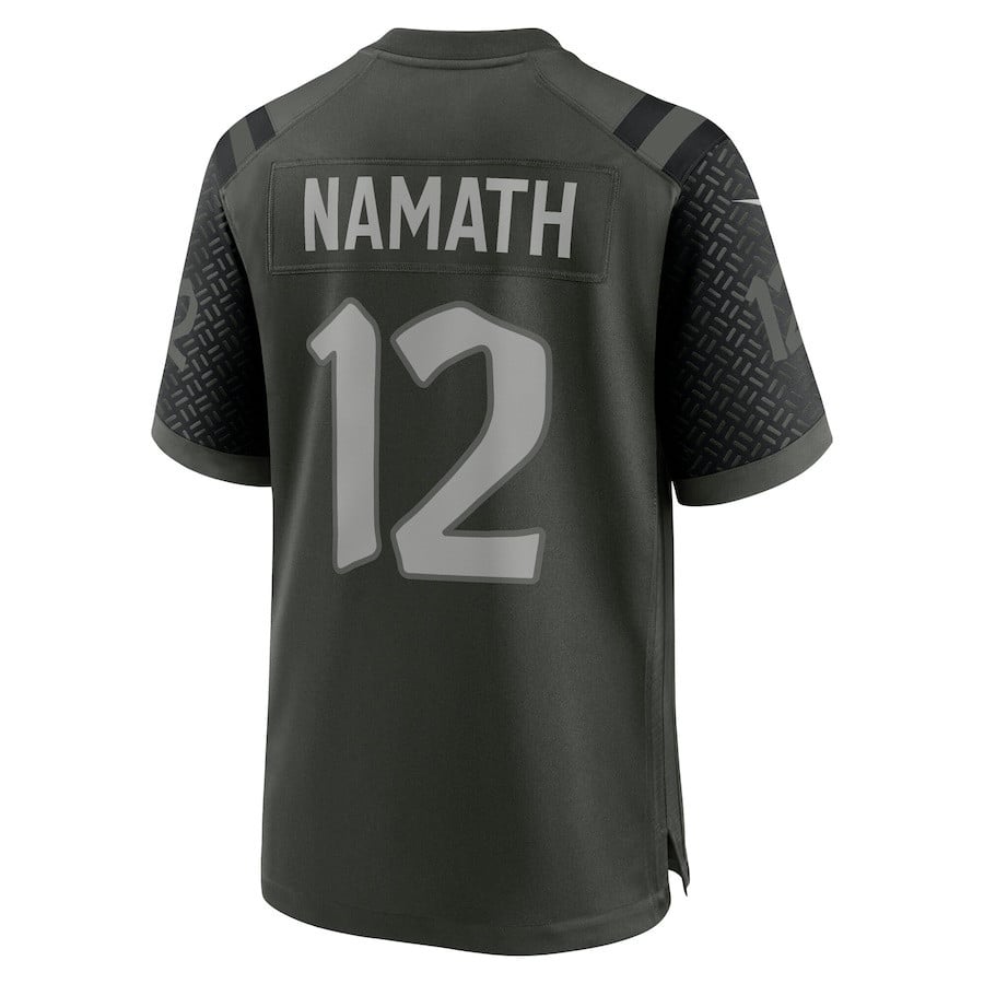 Joe Namath 12 Gardner New York Jets 2025 Rivalries Collection Game Men Jersey - Gotham Green