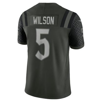 Garrett Wilson 5 New York Jets 2025 Rivalries Collection Limited Men Jersey - Gotham Green