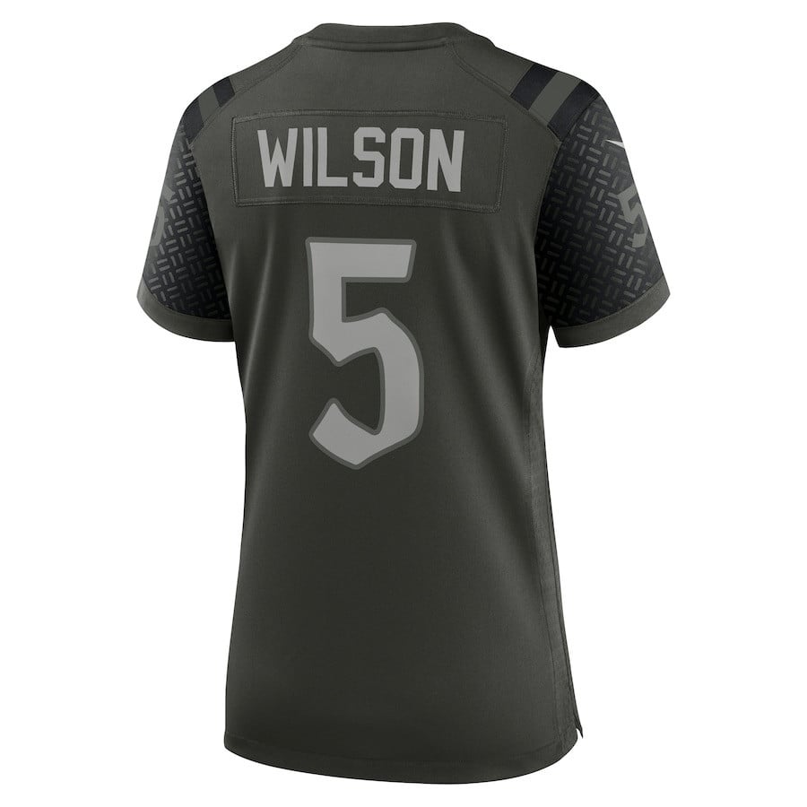 Garrett Wilson 5 New York Jets Women's 2025 Rivalries Collection Game Jersey - Gotham Green